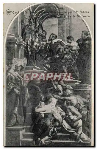 Cartes postales Gand CAthedrale de St Bavon Rubens