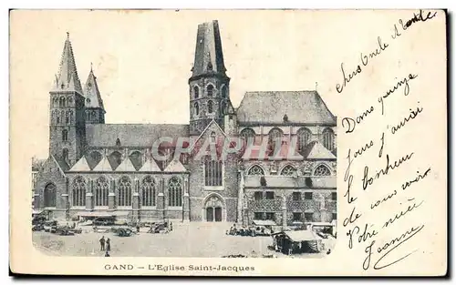 Cartes postales Gand Eglise Saint Jacques