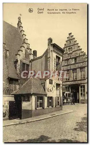 Ansichtskarte AK Belgique Gand Marche aux legumes la potence