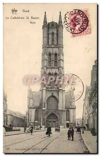 Ansichtskarte AK Belgique Gand La cathedrale St Baon