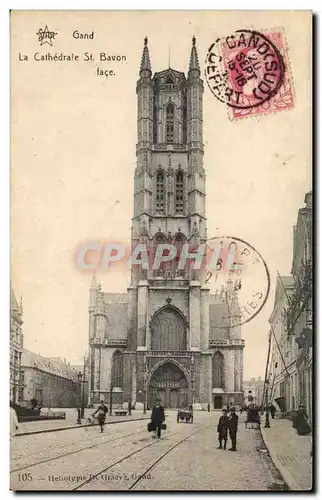 Cartes postales Belgique Gand La cathedrale St Baon