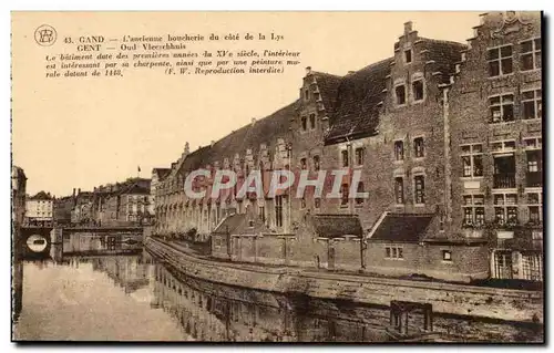 Ansichtskarte AK Belgique Gand L&#39ancienne boucherie du cote de la Lys