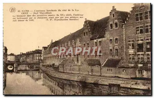 Cartes postales Belgique Gand L&#39ancienne boucherie du cote de la Lys