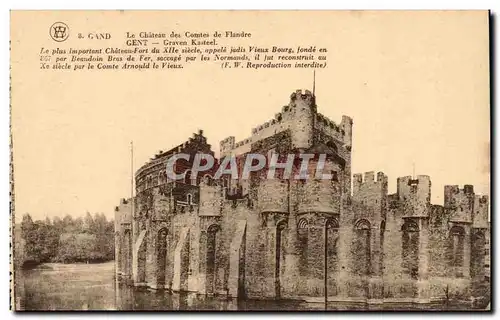 Cartes postales Belgique Gand le chateau des comtes de Flandre