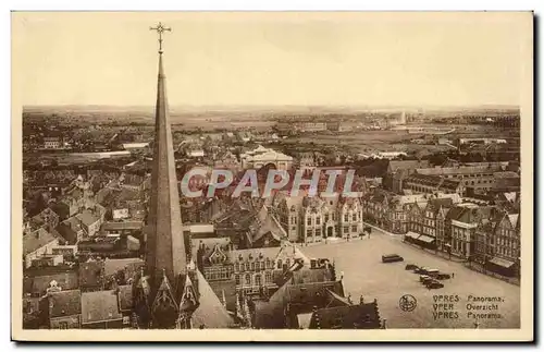 Ansichtskarte AK Belgique Ypres Panorama