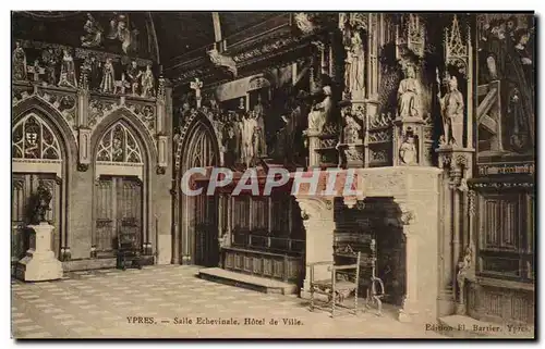 Cartes postales Belgique Ypres Salle Echevinale Hotel de ville