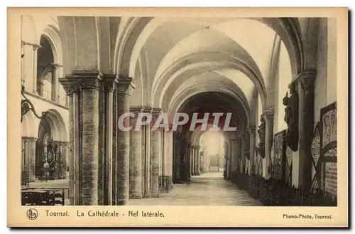 Cartes postales Belgique Tournai La cathedrale Nef laterale