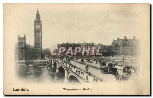 Ansichtskarte AK Great Britain Londres London Westminster bridge