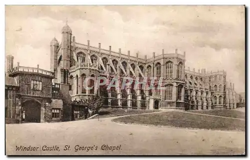 Cartes postales Great Britain Windsor Castle St George&#39s chapel