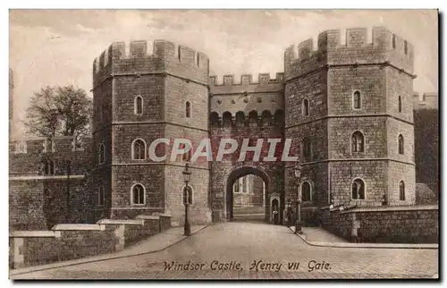 Cartes postales Great Britain Windsor Castle Henry VII Gate