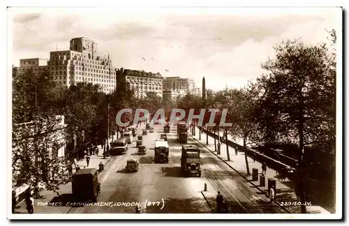 Cartes postales Great Britain Londres London Thames Embankment