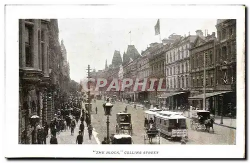 Cartes postales Great Britain London Londres carte recto verso The block Collins Street