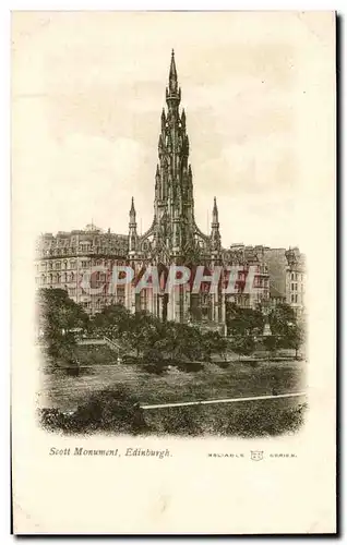 Cartes postales Great Britain Edinburgh Scott monument