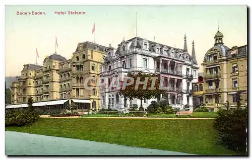 Cartes postales Baden Baden Hotel Stefanie