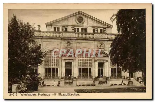 Cartes postales Wiesbaden Kurhaus mit Nizzplatzchen