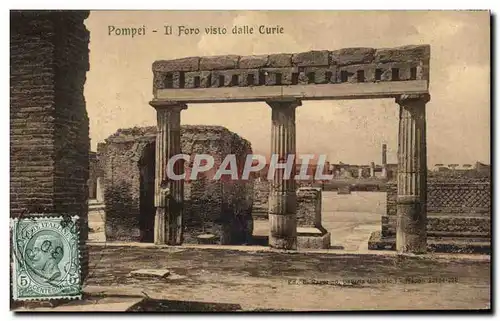 Cartes postales Italie Italia Pompei Il foro vist dalla Curie