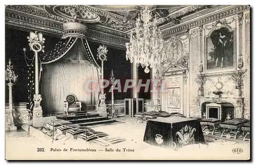 Cartes postales Palais de Fontainebleau Salle du trone