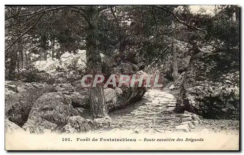 Ansichtskarte AK Foret de Fontainebleau Route cavaliere des brigands