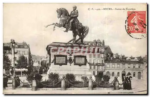 Cartes postales Rouen Statue de Napoleon