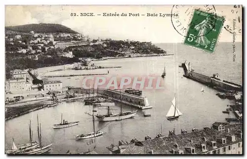 Cartes postales Nice Entree du port Baie Lympia