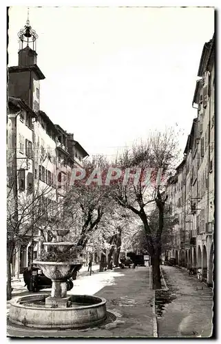 Cartes postales moderne Grasse La place aux aires et la vieille fontaine