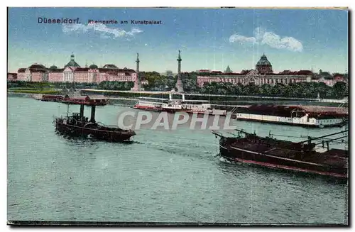 Cartes postales Dusseldorf Rheinpartie a Kunstpalast