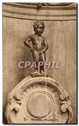 Ansichtskarte AK Bruxelles Fontaine du Manneken Pis