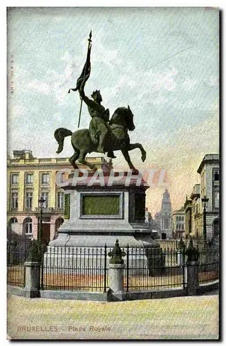 Cartes postales Bruxelles Place royale
