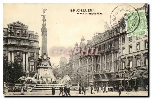 Cartes postales Bruxelles Place de Brouckere