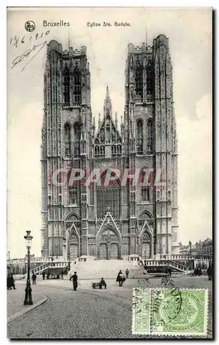 Cartes postales Bruxelles Eglise Ste Gudule