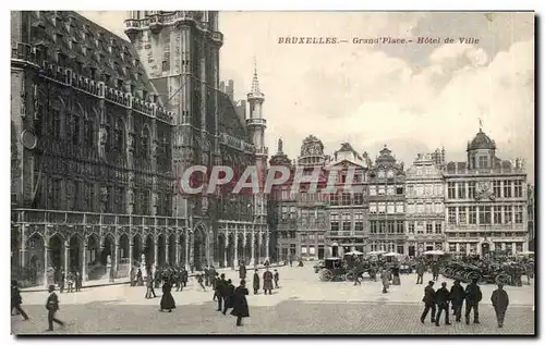 Cartes postales Bruxelles Grand Place Hotel de ville