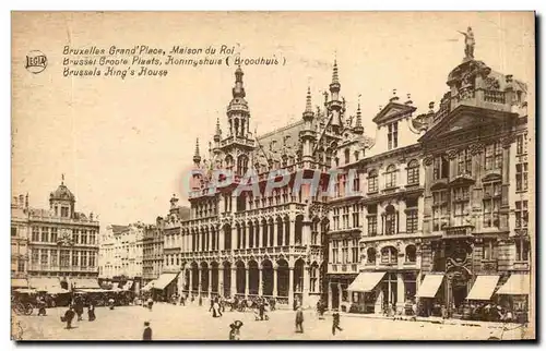 Cartes postales Bruxelles Grand place Maison du roi