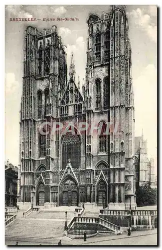 Cartes postales Bruxelles Eglise Sainte Gudule