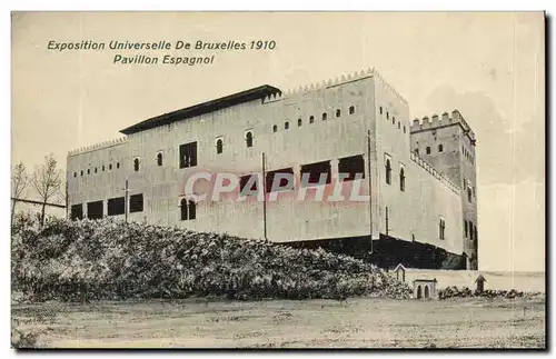 Cartes postales Bruxelles Exposition universelle de Bruxelles 1910 Pavillon espagnol ( Spain Espana Espagne )