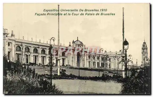 Ansichtskarte AK Bruxelles Exposition universelle de Bruxelles 1910 Facade principale et la tour du palais de Bru