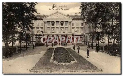 Cartes postales Bruxelles Le parc et le parlement