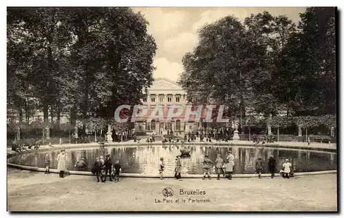 Cartes postales Bruxelles Le parc et le parlement