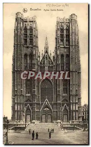 Cartes postales Bruxelles Eglise Sainte Gudule