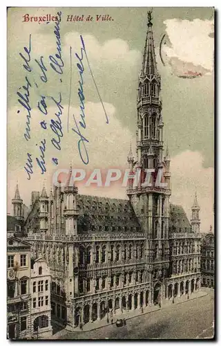 Cartes postales Bruxelles Hotel de ville