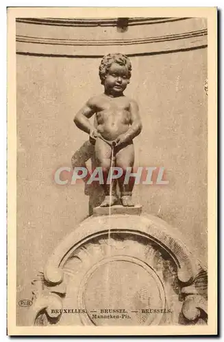 Cartes postales Bruxelles Manneken Pis