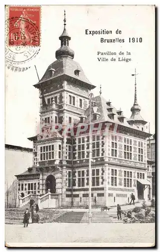 Ansichtskarte AK Bruxelles Exposition de 1910 Pavillon de la ville de Liege