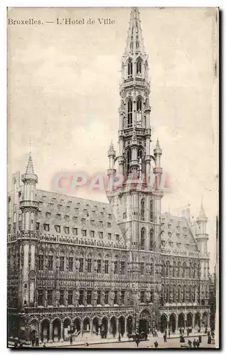 Cartes postales Bruxelles Hotel de ville