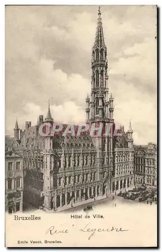 Belgie Belgique Bruxelles Cartes postales Hotel de ville