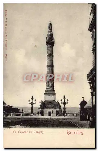 Belgie Belgique Bruxelles Ansichtskarte AK la colonne du congres