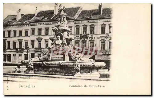 Belgie Belgique Bruxelles Cartes postales Fontaine de Bruckere