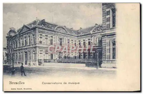 Belgie Belgique Bruxelles Cartes postales Conservatoire de musique