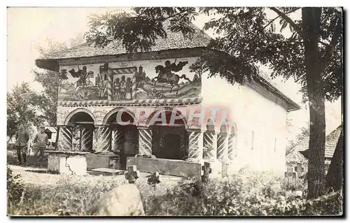 CARTE PHOTO Militaires pres d&#39une eglise Militaria