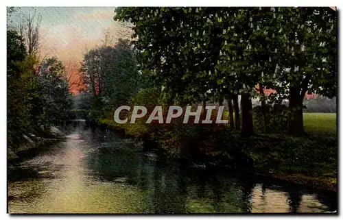 Cartes postales Fantaisie Paysage au bor de l&#39eau