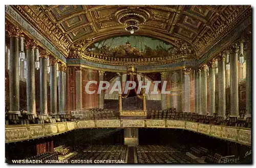 Cartes postales Wiesbaden Kurhaus Grosser Concertsaal