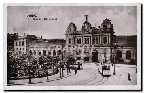 Cartes postales Mainz Blick auf den Bahnhof